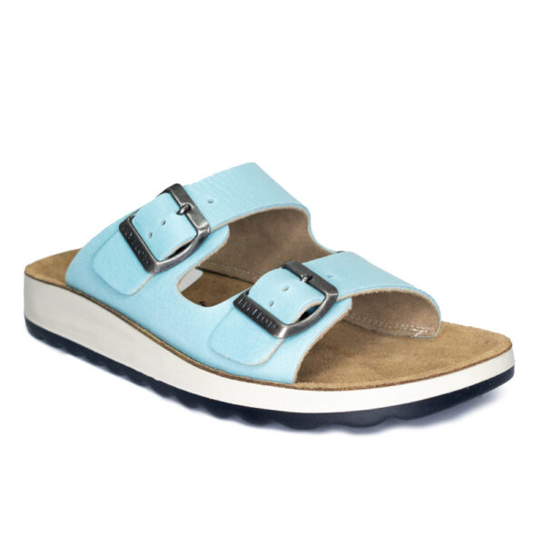 Flyflot Italia Sandalia con hebilla Celeste