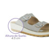Fly Flot Women Sandal Grey - Imagen 2