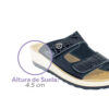 Flyflot Sandalia dos hebillas Black - Imagen 2