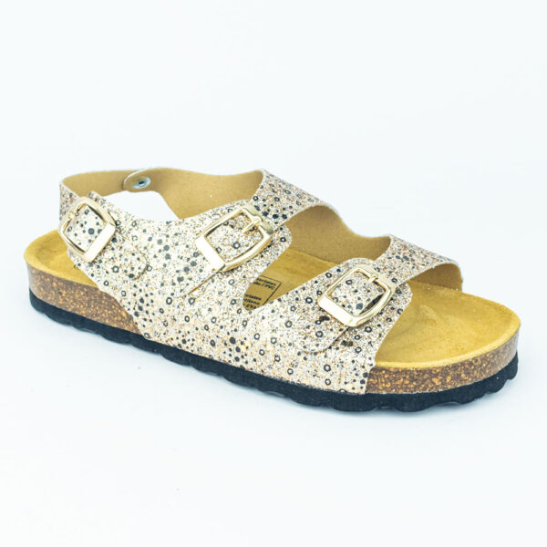 Biosandalias Kids Glitter Oro