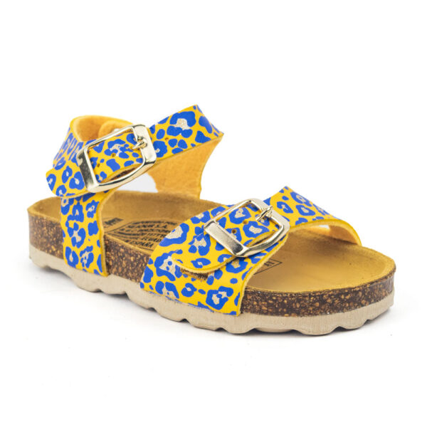 Biosandalias Kids Mostaza Estampada