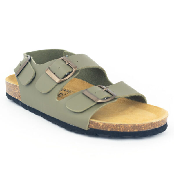 Biosandalias Formentera con pulsera Kaki