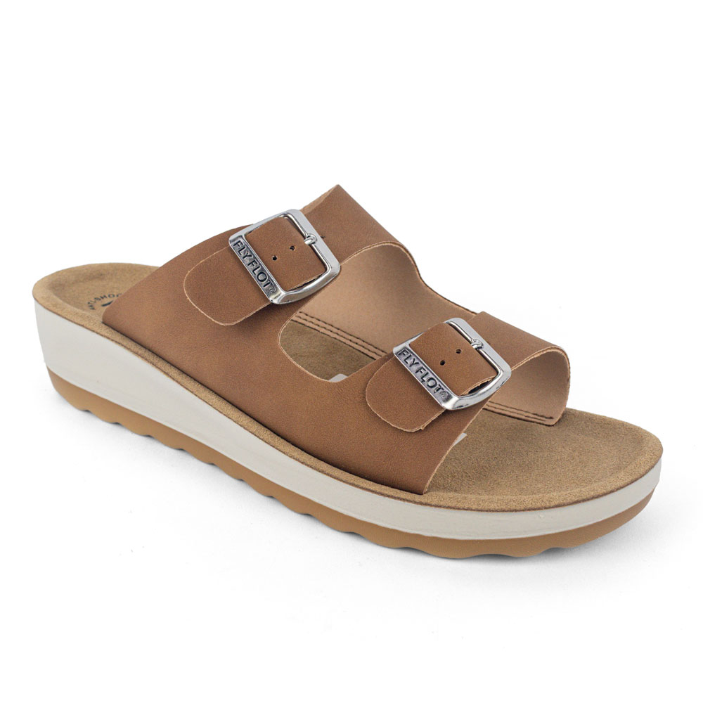 Fly Flot Sandalia Tan Nubuck