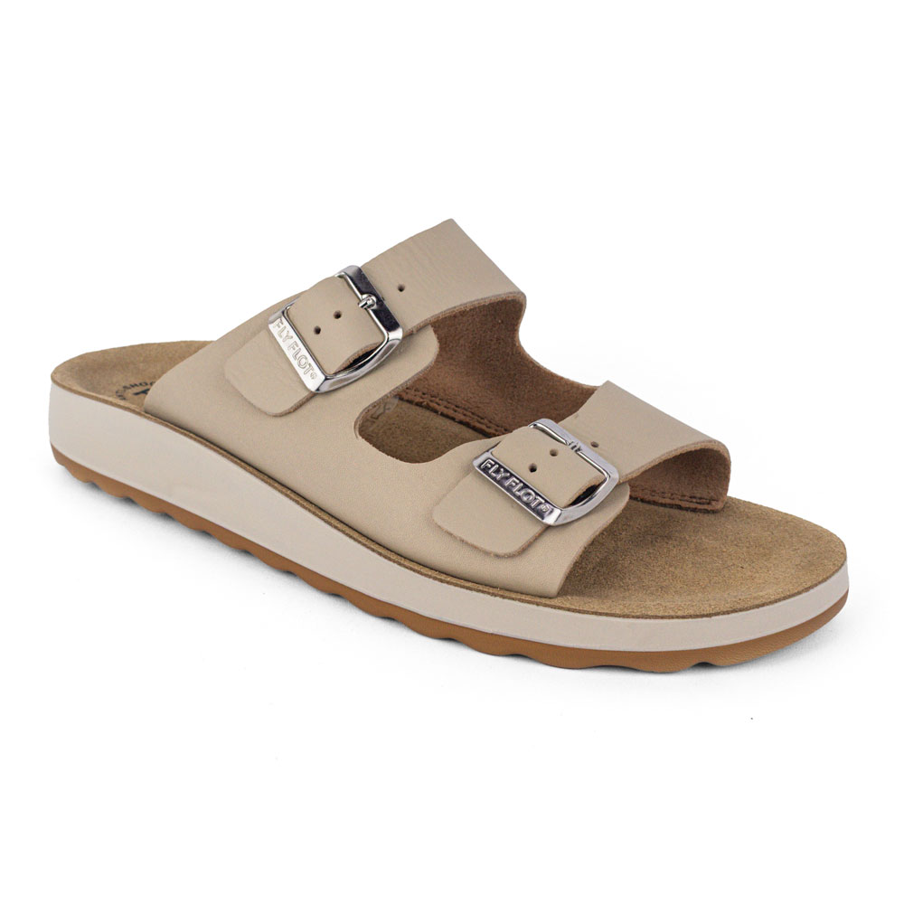 Fly Flot Sandalias Doble Hebilla Beige