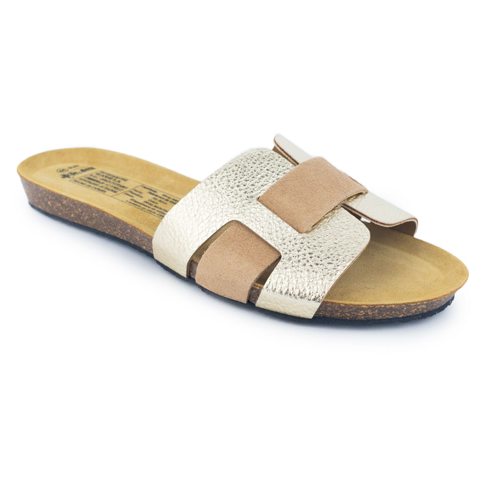 Biosandalias Slip On Nude Golden