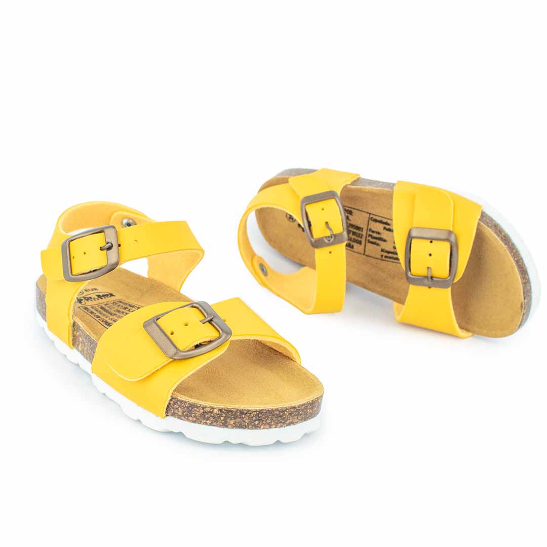 Biosandalias Kids Mostaza doble hebilla - Imagen 3