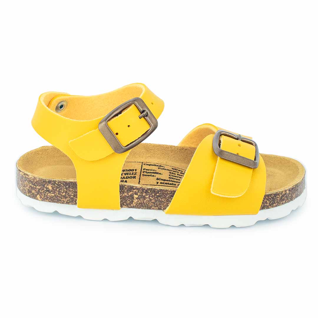Biosandalias Kids Mostaza doble hebilla - Imagen 4