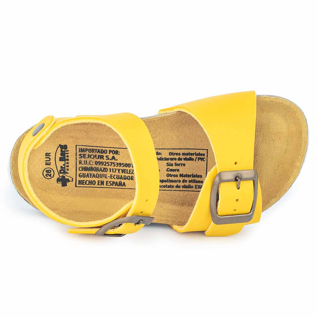 Biosandalias Kids Mostaza doble hebilla - Imagen 5