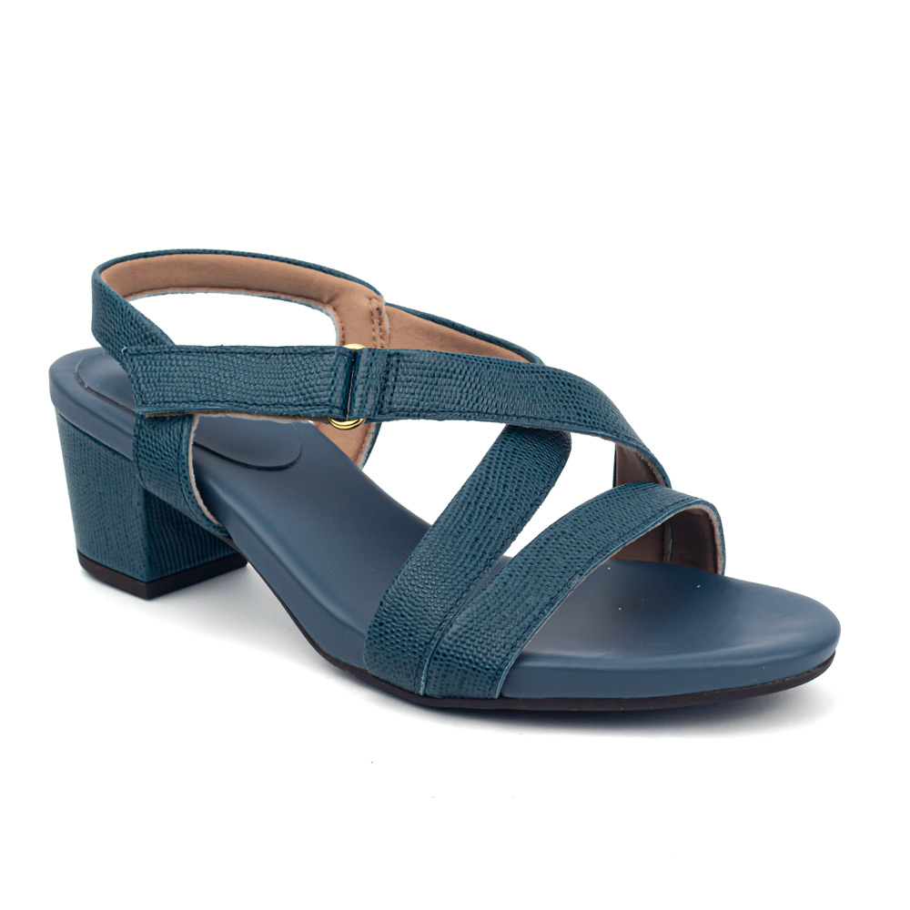 Dr.Barg Tacón Bloque Azul Esmeralda