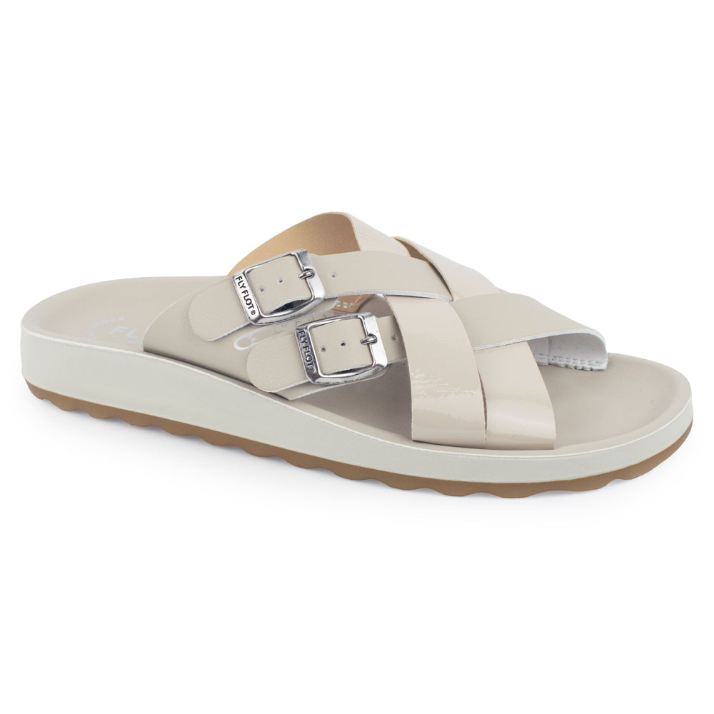 Fly Flot Sandal Beige cruzada