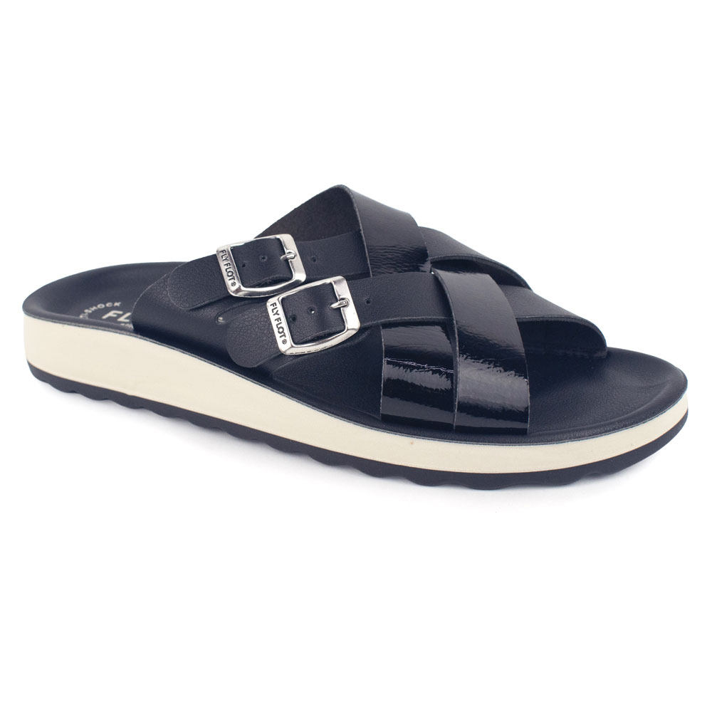 Fly Flot Sandal Negra cruzada